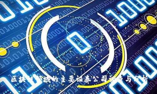 区块链领域的主要证券公司调查与分析