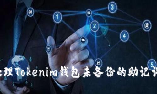 如何处理Tokenim钱包未备份的助记词问题？