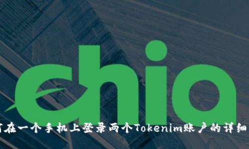 如何在一个手机上登录两个Tokenim账户的详细指南