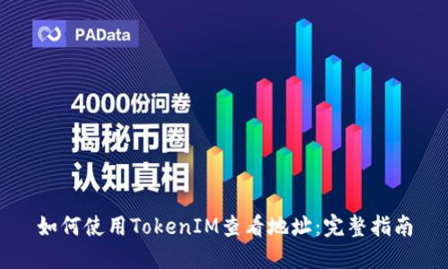如何使用TokenIM查看地址：完整指南