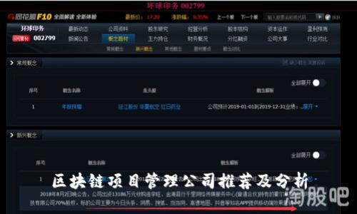 区块链项目管理公司推荐及分析